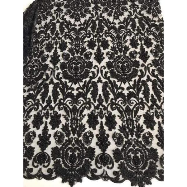 Ткань шнурка Бридал жемчуга тяжелая вышитая бисером, шнурок платья свадьбы отбортованный вышитый