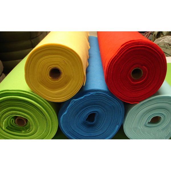 Multicolor Needle Punched Non Woven Fabric 0.3mm With PE Film