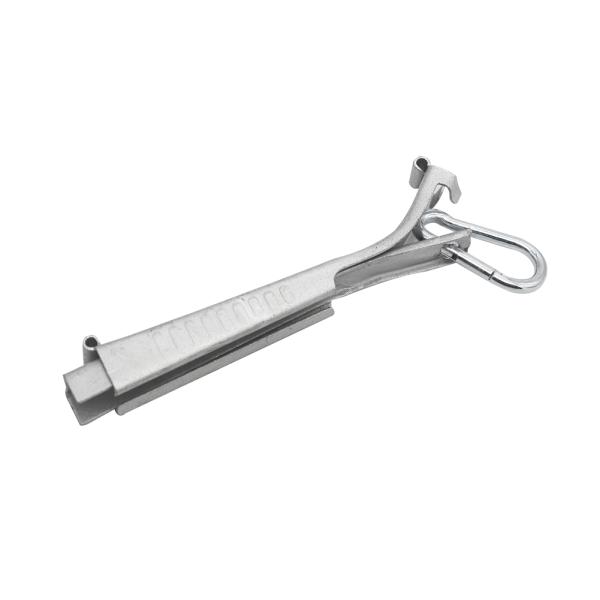Stainless Steel Fiber Optic Accessories ARC Clip Wedge Type Anchor Joint