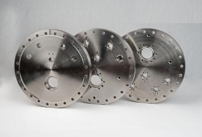 Fazer à máquina inoxidável personalizado do CNC do disco da flange das peças do vácuo ultra alto