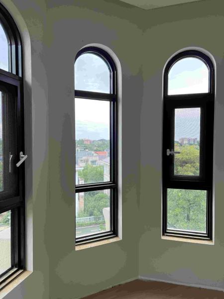 High Security Aluminium French Doors Powder Coated With Hinges