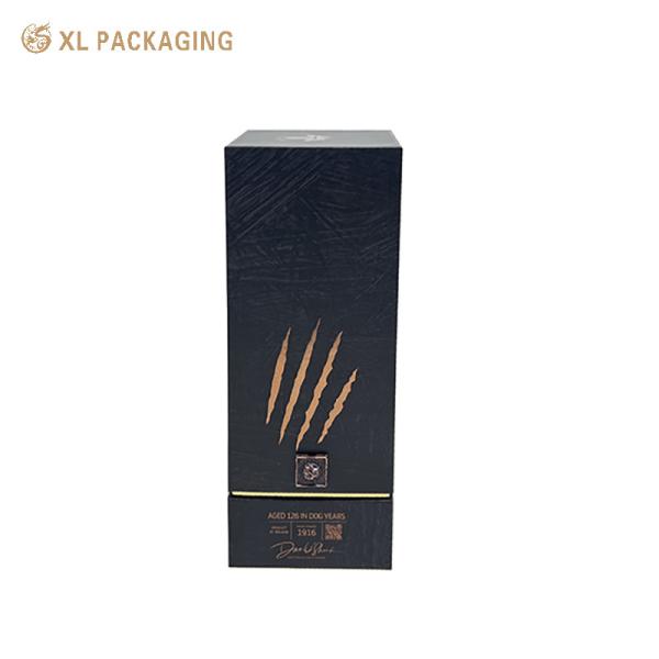  XL Packaging Custom Packaging Box Factory Empty Whisky Champagne Gift Box Custom Wine Bottle Gift Box With Lid And Base