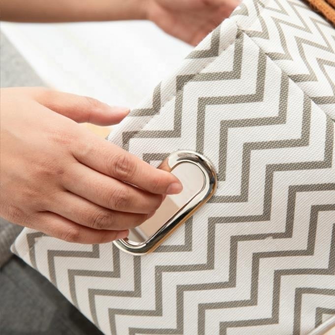 Portable Cloth Tabletop Folding Box Storage Box Clothing Toy Storage Basket Closet Drawer Type Thick Storage Basket