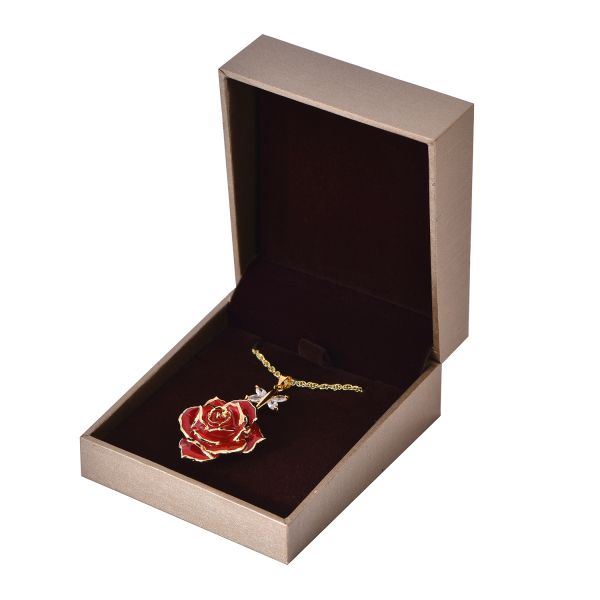 Pure Handmade Fashion Rose Necklace Wholesale for Christmas Birthday  Valentine Gift