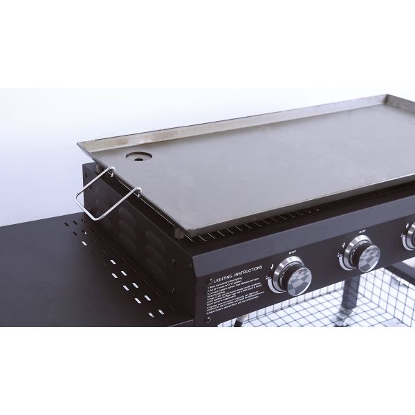 Эмалированная литая стальная кухонная кастрюля Газовая гриль для ресторанов 4 класс Горелка с плоской крышей BBQ