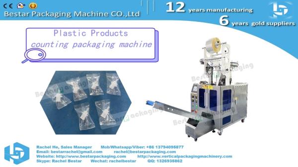 Plastic rings for curtains counting packaging machine