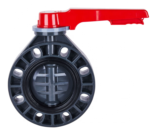 OEM UPVC Butterfly Valve DN 150 Double Flange Hydraulic Power for General Application