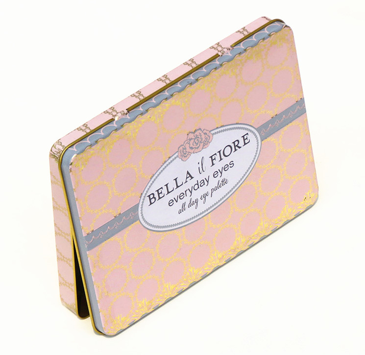 Lovely Rectangular Tin Box containers Makeup Eye Shadow Palette