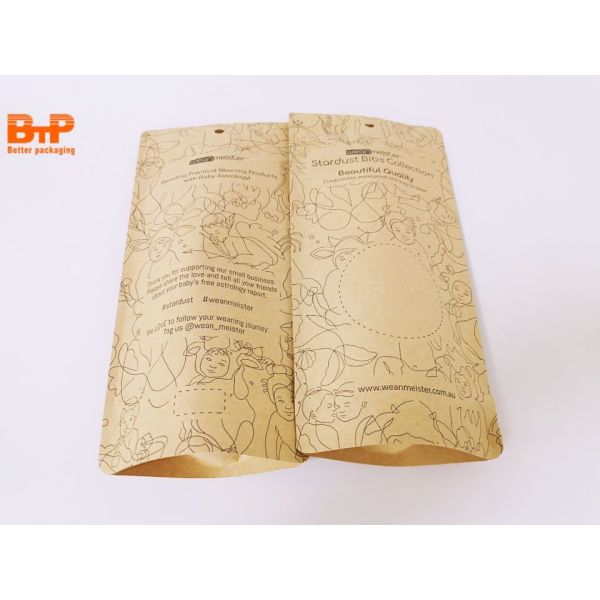 Food Snacks Packaging Compostable Package Zipper Bag Biodegradable Materials Plastic Bags PLA Paper Pouch Bag Ecofriendly Material Packaging Printing Offset Printing