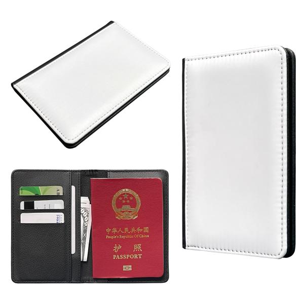 DIY Waterproof Leather Sublimation Blanks Passport Holder For Personalized Sublimation Printing