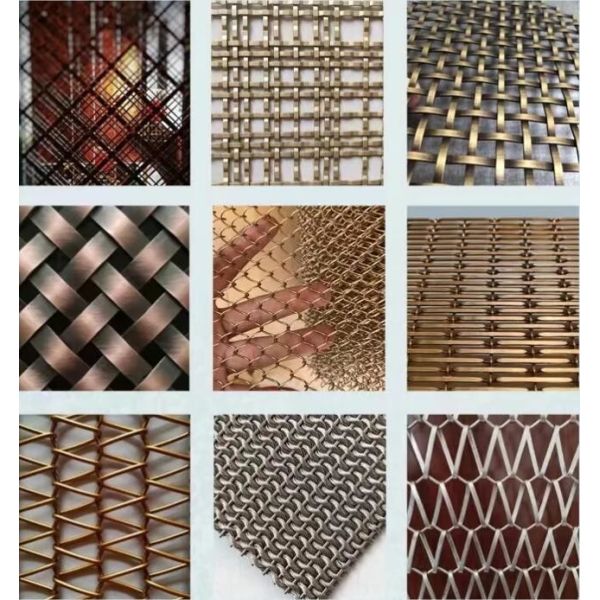 Flat Wire Stainless Steel Architectural Spiral Weave Conveyor Belt Mesh For Building