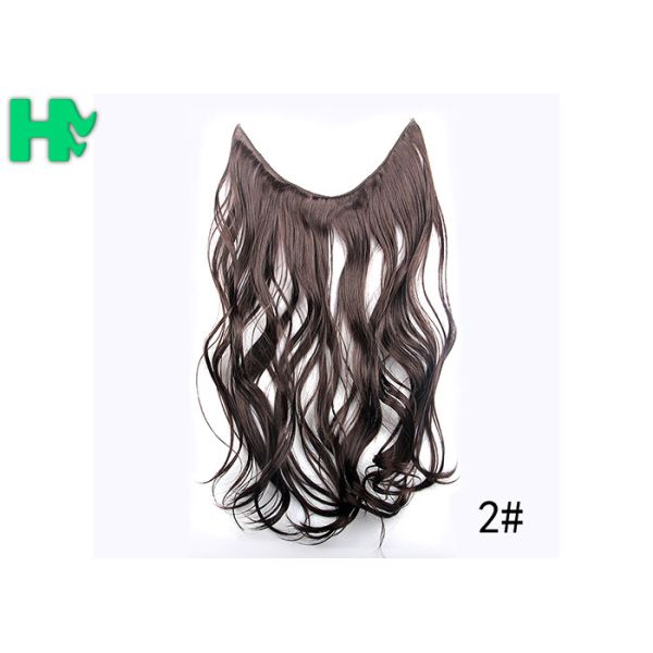 Fashionable Colorful Synthetic Clip In Hair Extensions High Temperament Hair For Women