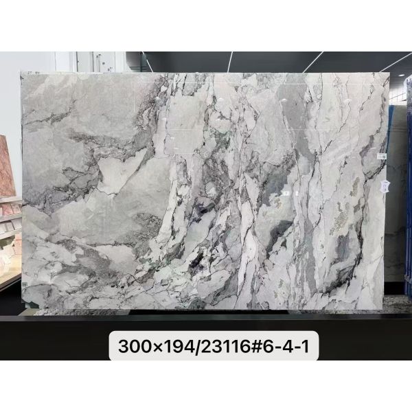 Albania Camouflage White Marble White Marble Stone Functional For Interior Decoration