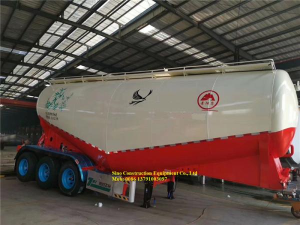 Sinotruk Heavy Duty Semi Trailers 3 Axles 30m3 Bulk Powder Tanker Trailer