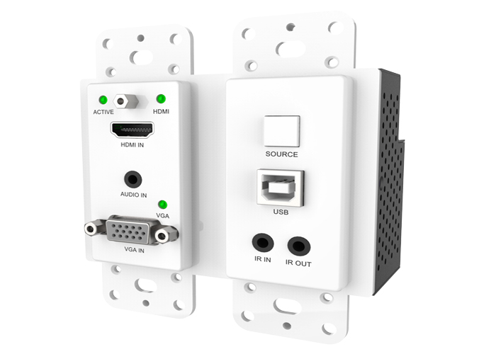 Lpcm Audio Format Hdbaset Extender 91.8x104.8x43mm Настенная плита