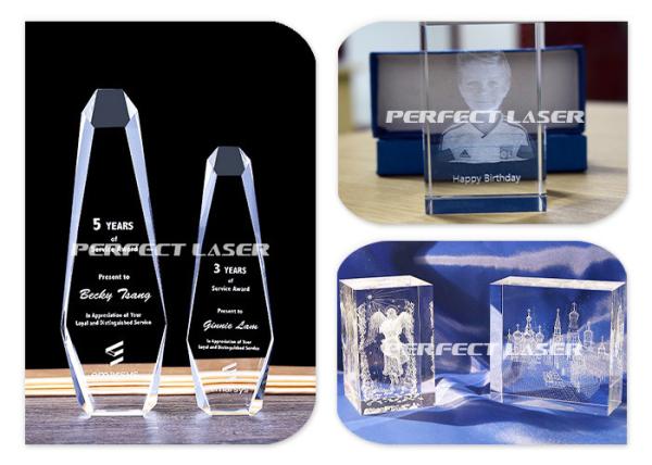 Non Touch Style 3d Laser Engraving System Transparent Material Application