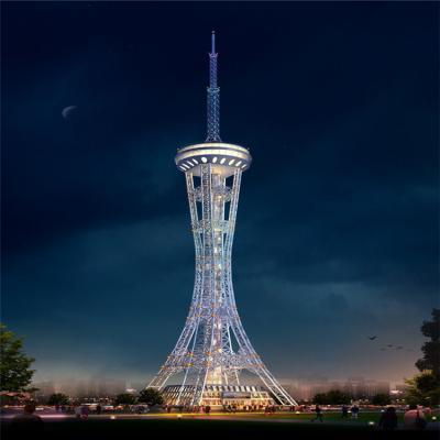 Rádio do aço Q235 e torre galvanizados 15m tubulares da televisão