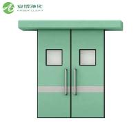 En acier médical double balancement porte propre à l' hôpital