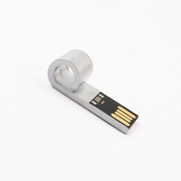 Сформированная свистком логотипа лазера привода USB металла ручка памяти USB 2,0 внезапного серебряная