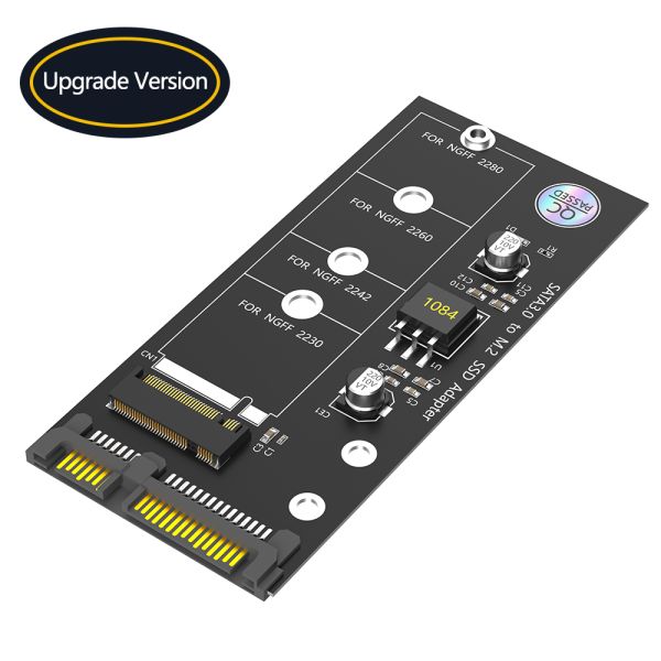 M.2 NGFF to SATA Adapter Card B Key/B & M Key SSD Converter for 2.5 Inch SATA III with 6Gbps Transfer Rate