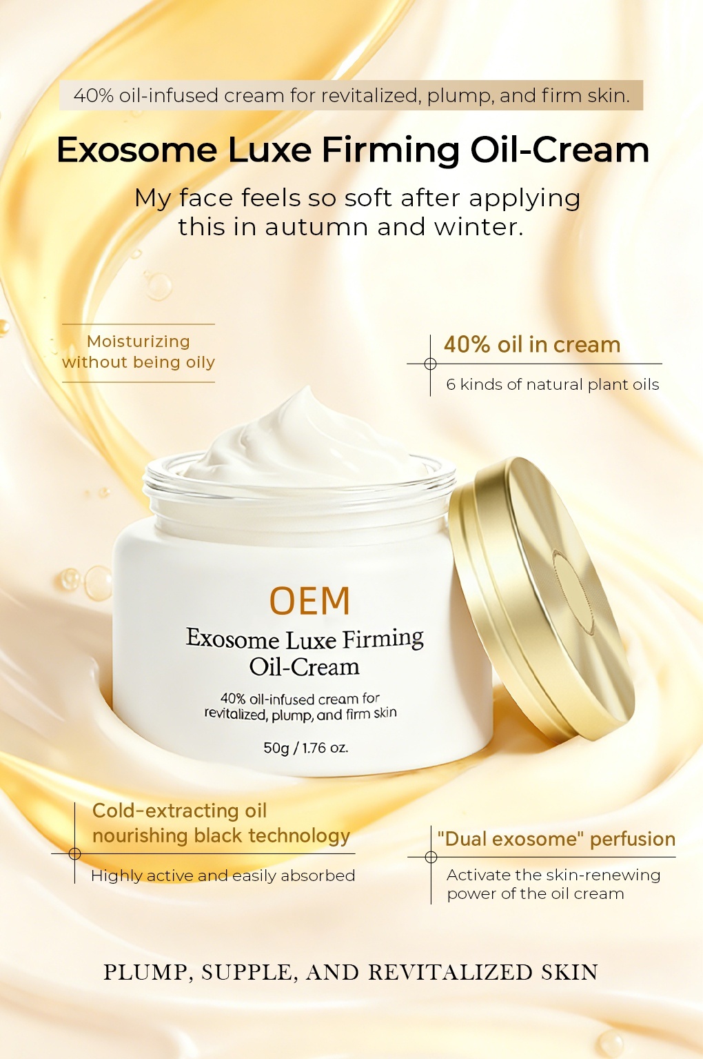 OEM ODM customized plant extract essence face cream moisturizing repair whitening skin care face cream facial moisturizing face cream