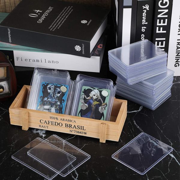 Thick 20pt 25pt Baseball Card Hard Plastic Protectors For Pokemon