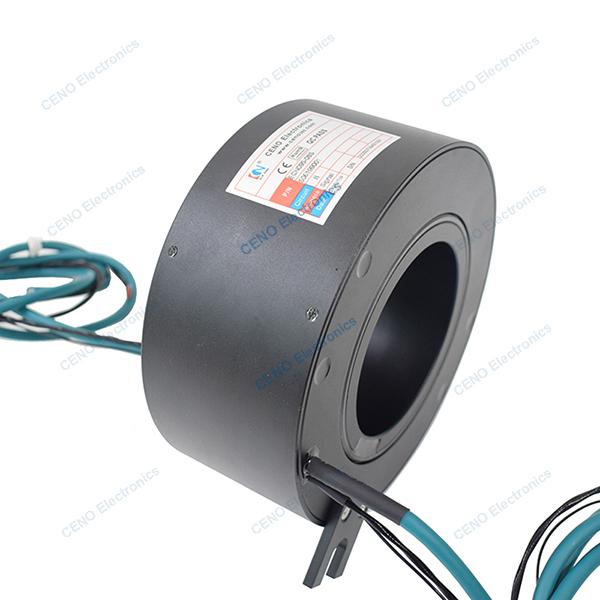Through Bore Industrial Slip Ring with Electric Power and CANBus Signal