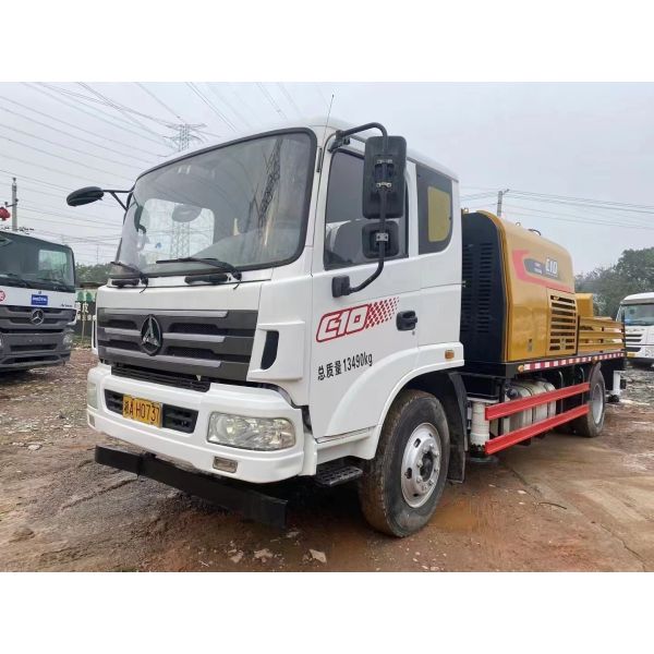 2019 Model Used Transported Mobile Concrete Pump Sany Chassis With YC4E6185 Engine