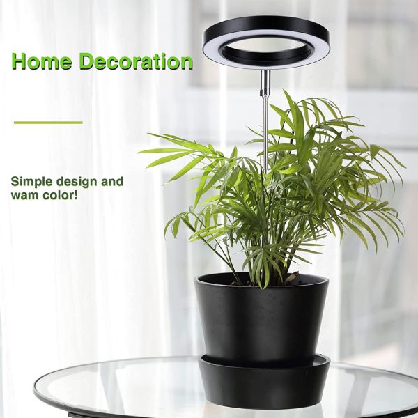 220V Indoor Plant Light D90mm Mini Desk Growth LED Plant Lamp