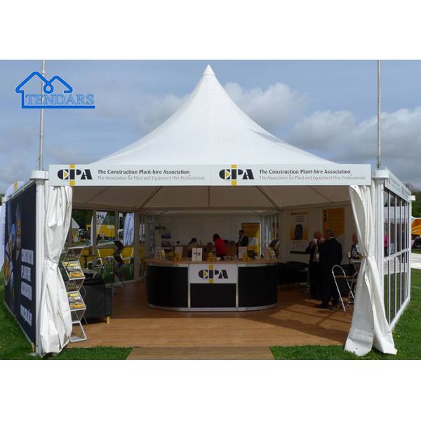 Outdoor Custmized Waterproof Pagoda Exhibition White Canvas Tent Outdoor Commercial Structure