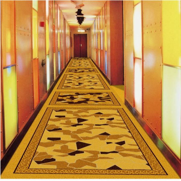 Wedding PVC Commercial Flooring 100 Polypropylene Material Wilton Design