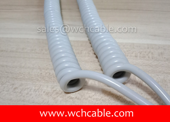 UL Curly Cable, AWM Style UL21526 14AWG 3C VW-1 80°C 150V, PP / TPU