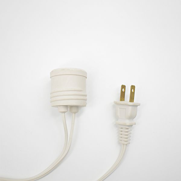 Power Cable Conductor Material Copper Conductors AC Power Cord Lamp Holder Bulb Socket Cord Adapter