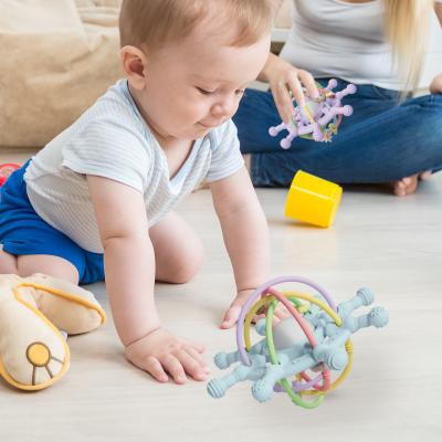 Green Unisex Cuddly Silicone Teether For 0-12 Months Babies