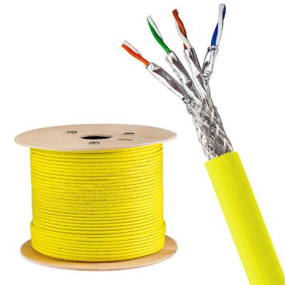 1000FT SFTP CAT7A Cable 23AWG Yellow PVC Jacket Cable For 1000MHz Performance