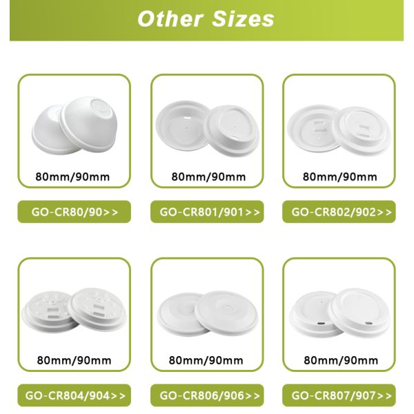 Eco Friendly Biodegradable Compostable Cups Cover Sugarcane Bagasse 90 mm Round Cup Eith Lid For Smoothie And Coffee