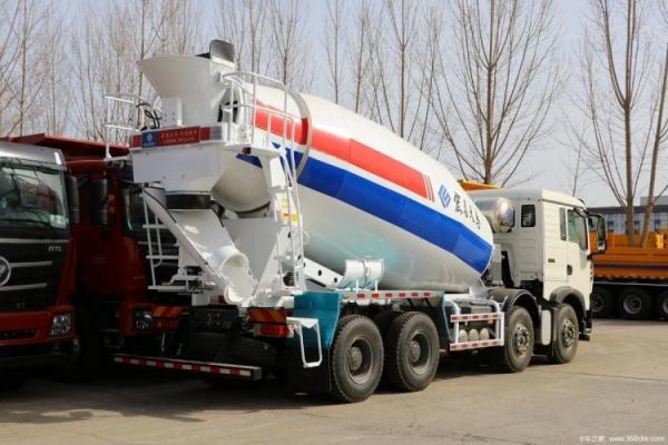 7.98 Square Concrete Mixer Truck with 6x4 8x4 Chassis Sinotruk HOWO TX 350 HP Diesel Fuel