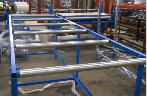 VCD Fire Air Duct Damper Frame Roll Forming Machine With Punching
