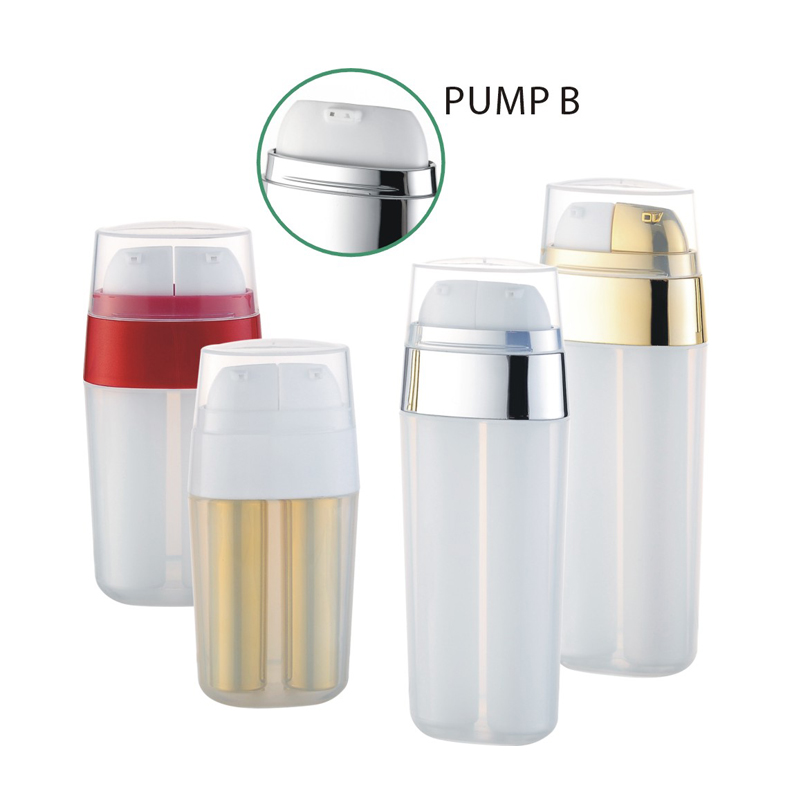 P6602-1 2 в 1 бутылке двойной трубки безвоздушной bottle15ml 20ml 30ml 40ml PP косметической