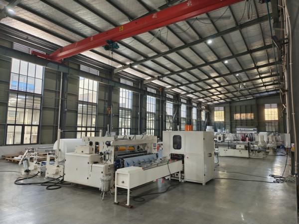 Good price 48 rolls bundle packing small toilet paper roll making machine production line with individual roll package machine