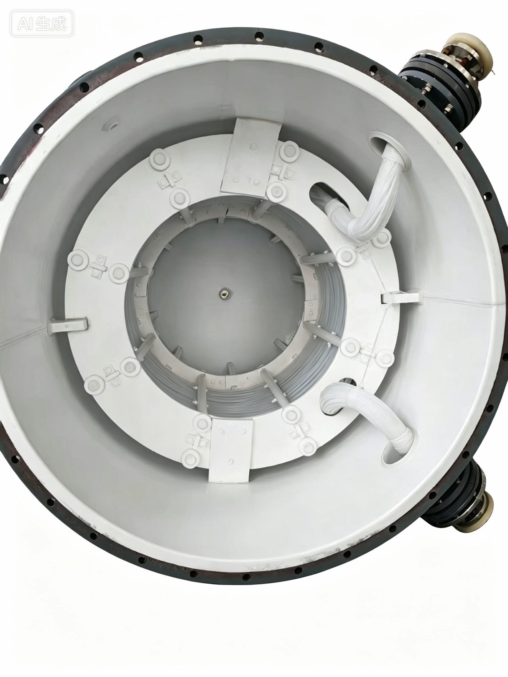 PTFE lined anti-corrosion heating mixing tank with PLC-PID temperature control and high-efficiency heat transfer