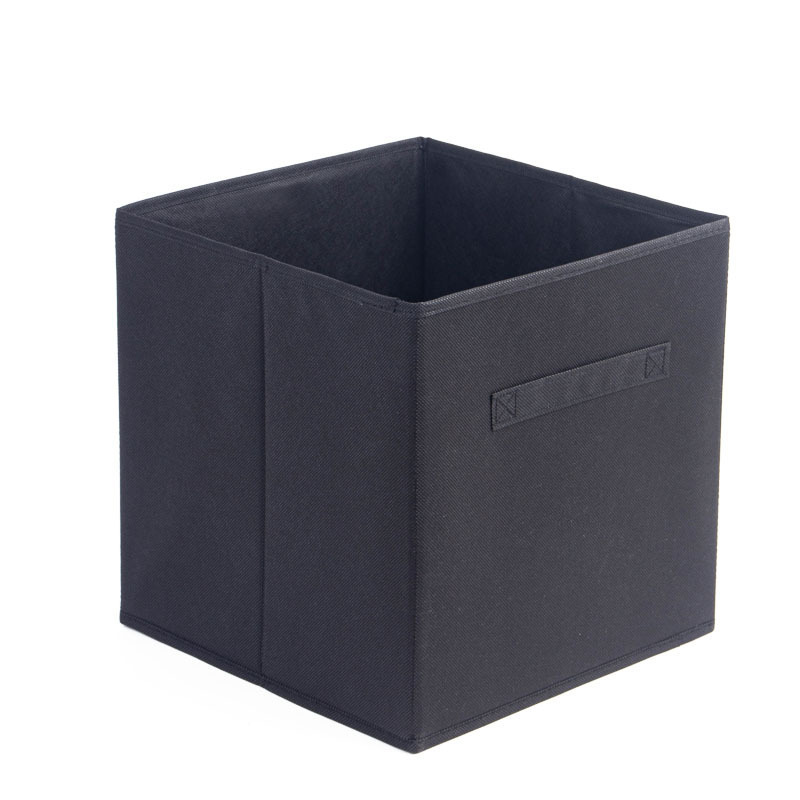 Factory Wholesale Square Foldable Non-Woven Fabric Storage Box Bins Space Saving Closet Storage for Clothing
