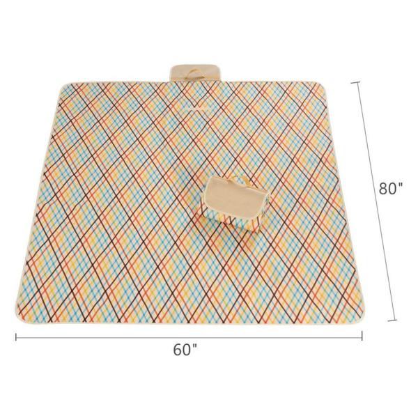Sandproof Durable Oxford Folding Picnic Mat 203 x 152 cm