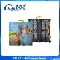 5000nits P3.91 Affichage LED extérieur Vidéo transparente murale vitrée LED