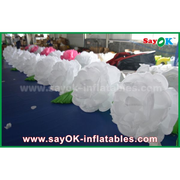 Color Change LED Inflatable flower Chain For wedding Decoration