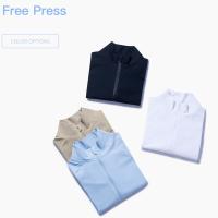 Revestimento colhido respirável livre passando do Gym de Front Zipper Jacket High Neck