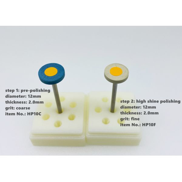 Glaze Porcelain Ceramic Grinding Disc 12mm Dental Silicone Rubber Polishing Wheels