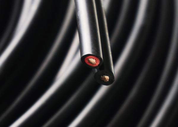 Twin Core Photovoltaic DC Solar Cable Twin core 6mm2 Ozone Resistant With TUV Certificate