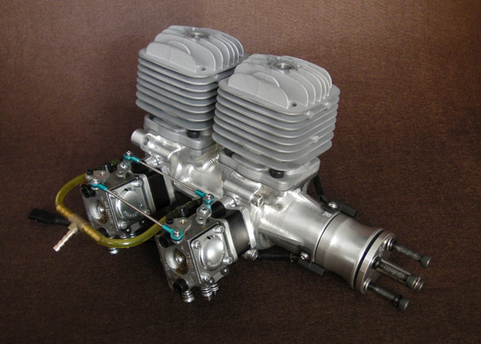 DLA 64i2 64cc Twin Cylinder in Line CNC Gasoline Engine for RC Airplane UAV Engine