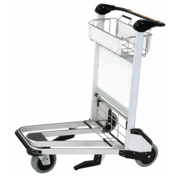 Customized Metal Airport Luggage Trolley Ground Passenger Baggage Airport Trolley 3 Wheel Cart